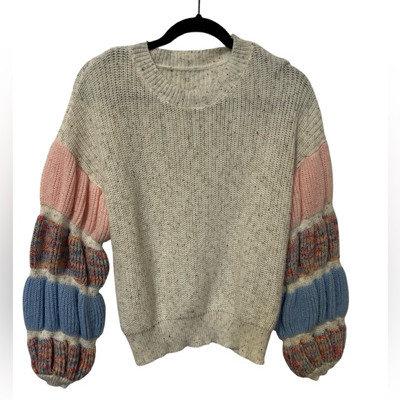 Unbranded Sweaters - Handmade Vintage Colorful Knit Women's Sweater